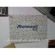 Alunewall 2017 hot sale fireproof stone like/marble color aluminium composite panel with 2 meter width